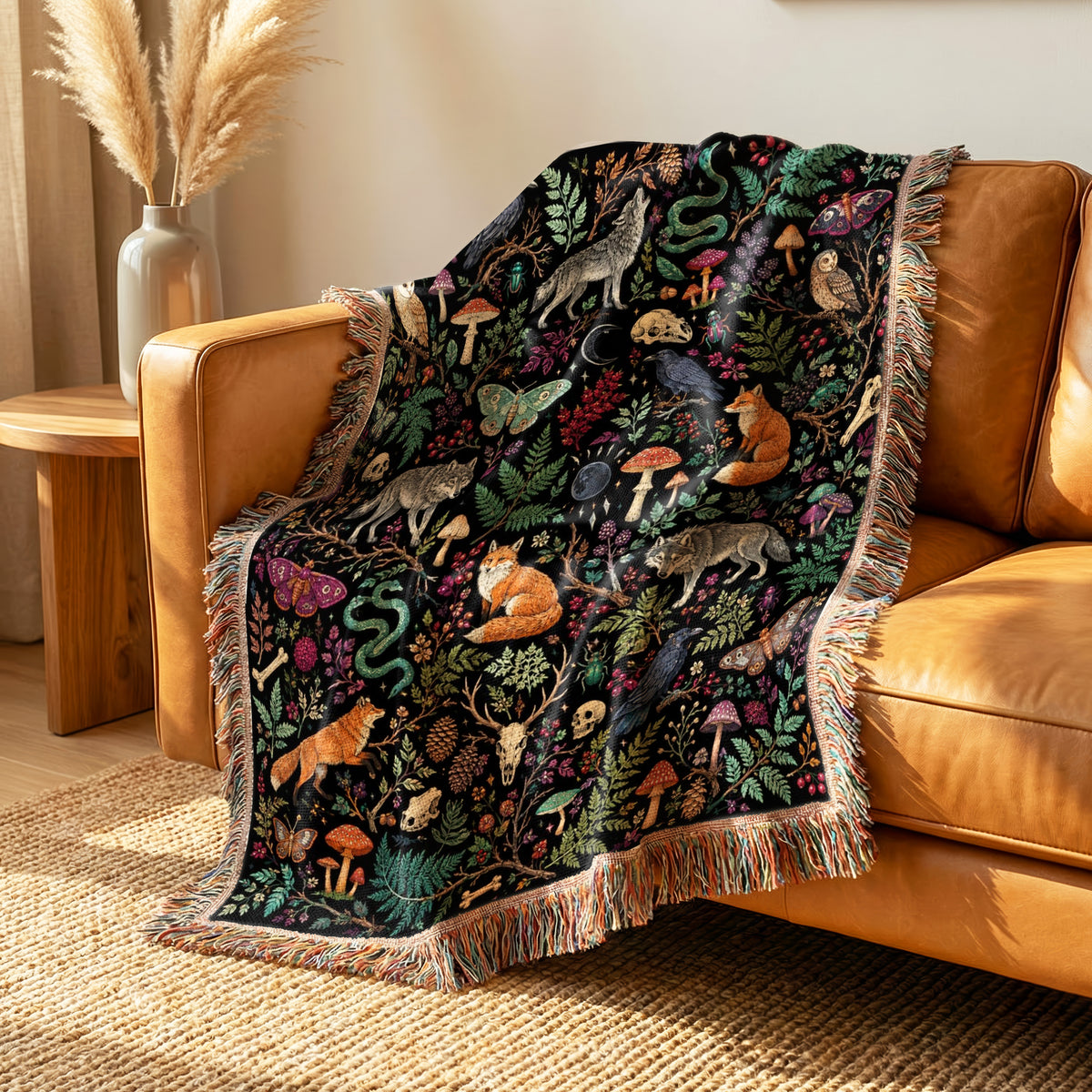 Midnight Woodland Curiosities Blanket