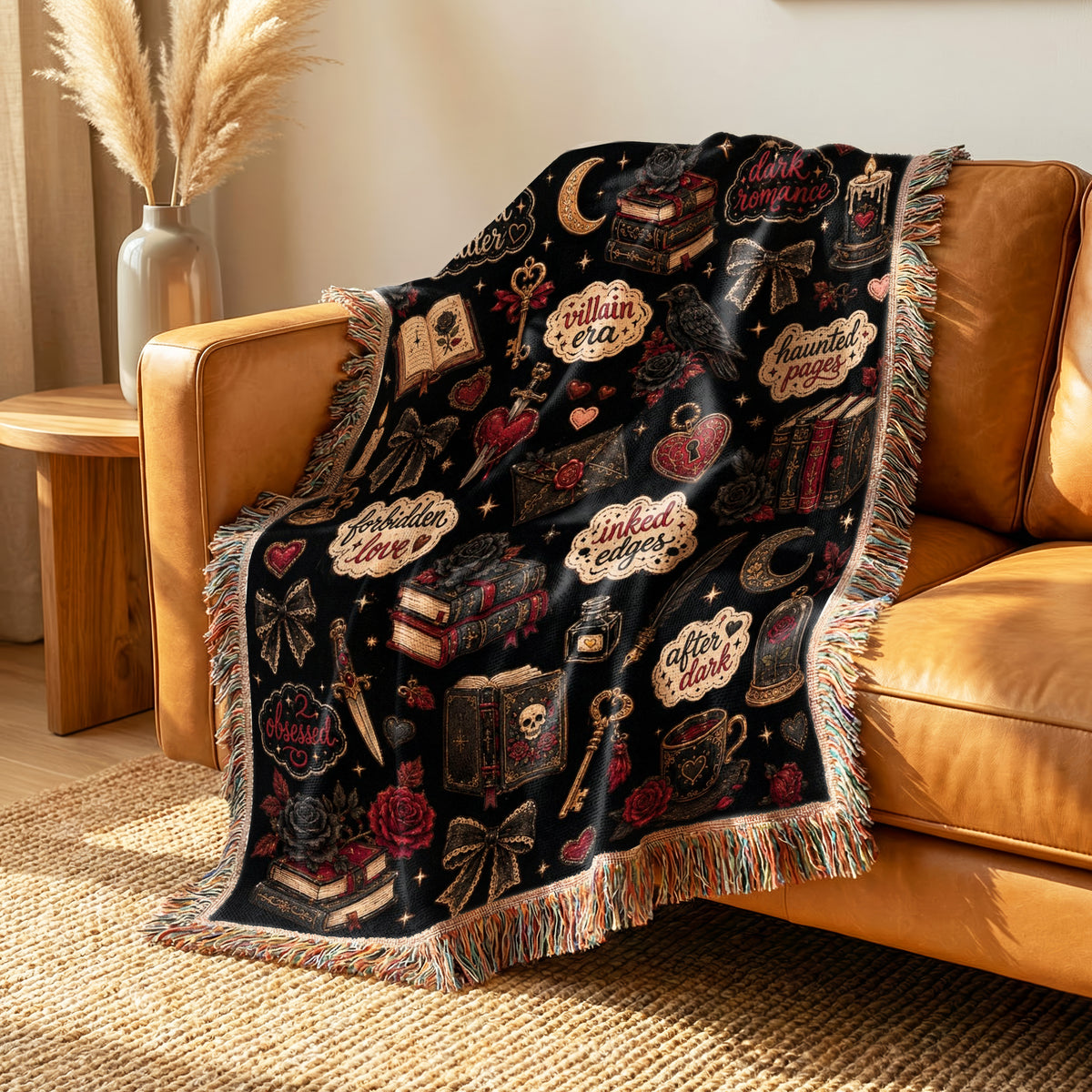 Dark Romance Book Lover Blanket