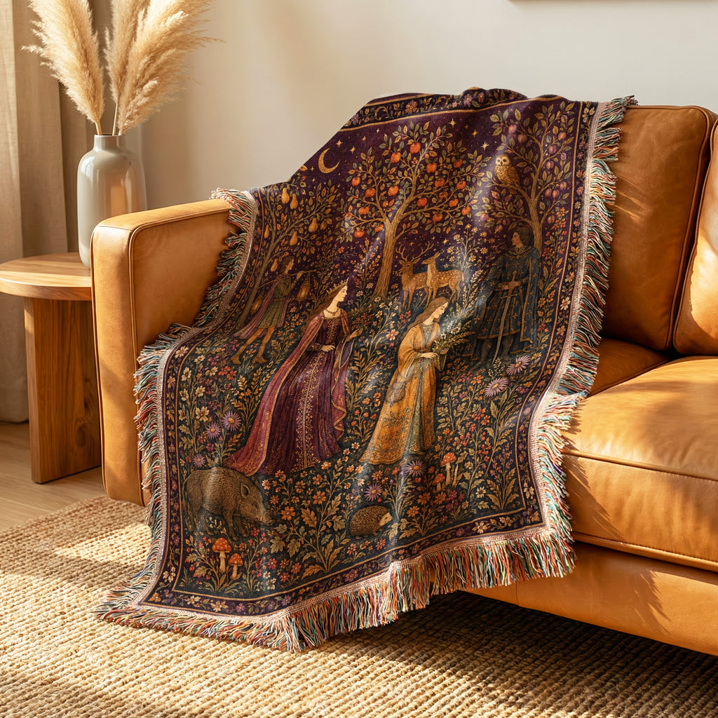 The Moonlit Orchard Court Blanket