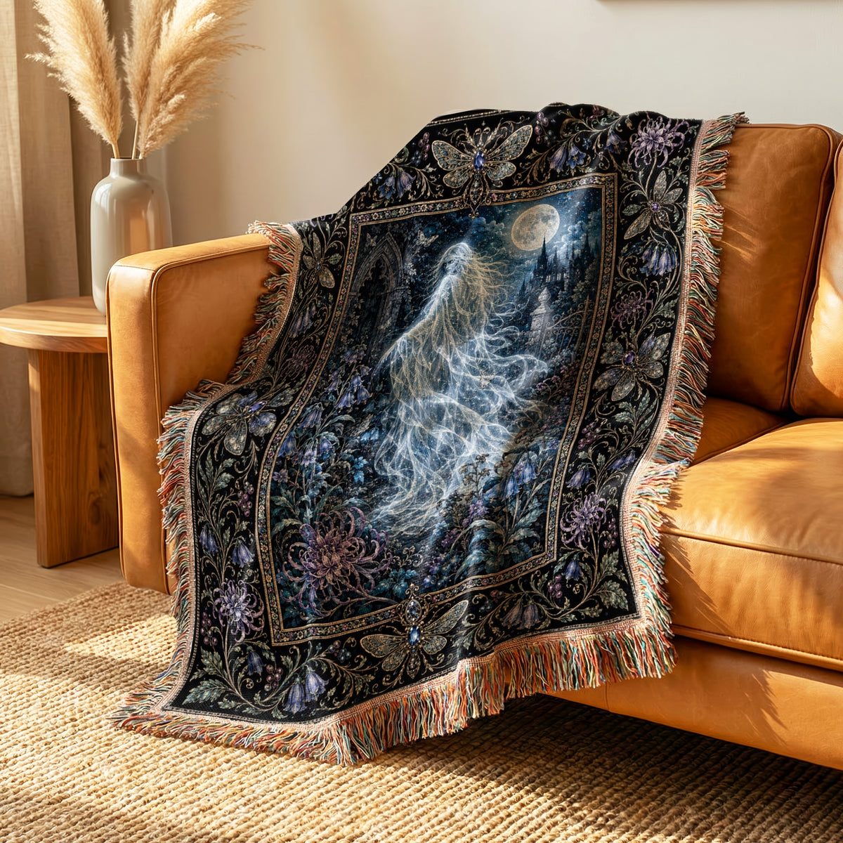 Moonlit Garden Spirit Blanket