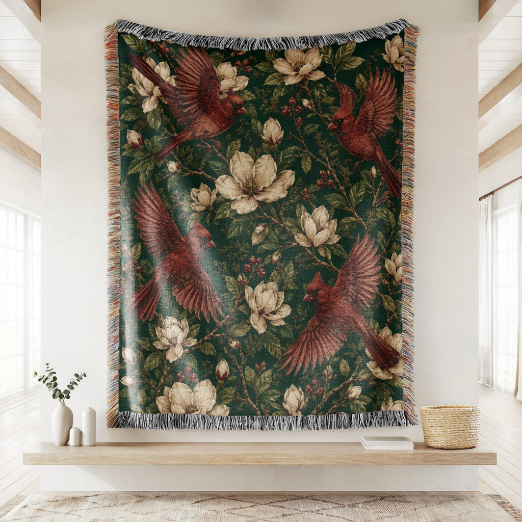 Cardinal Magnolia Blanket