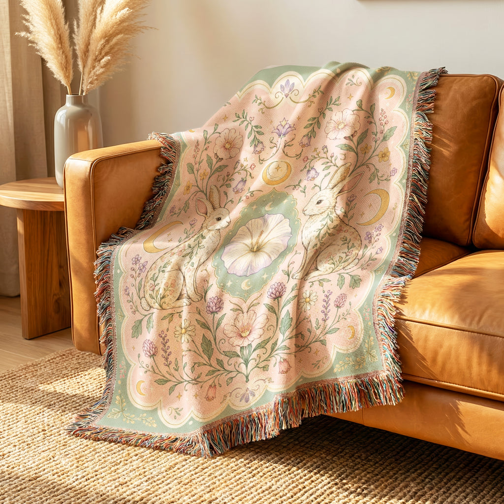 Moon Garden Hare Blanket