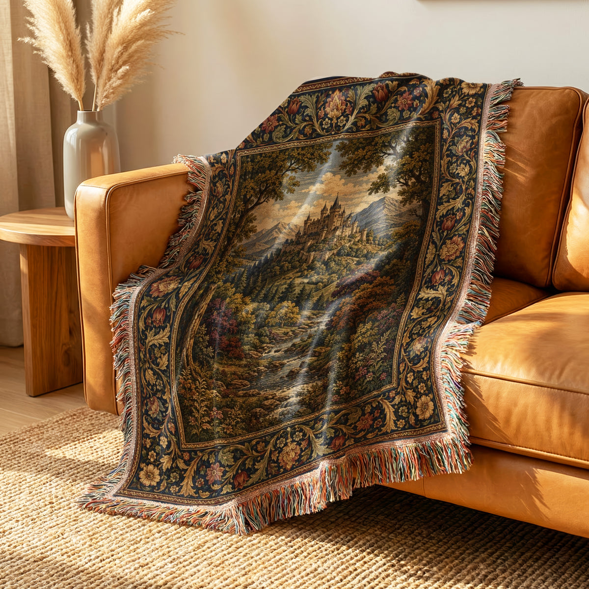 The Autumn Mountain Castle Blanket