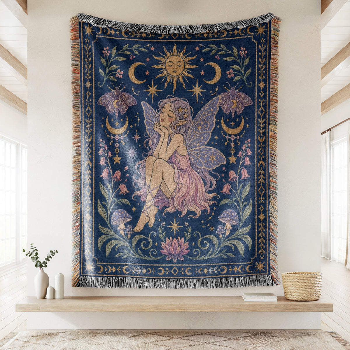 Moonlit Dreamer Fairy Blanket