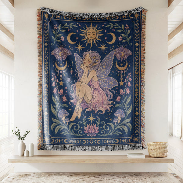Moonlit Dreamer Fairy Blanket
