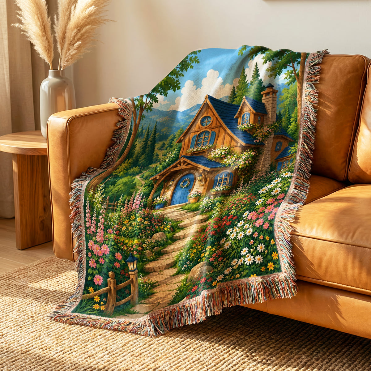 Wildflower Cottage in the Vale Blanket