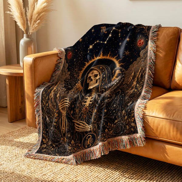 Scorpio Eclipse Keeper – Gothic Zodiac Blanket