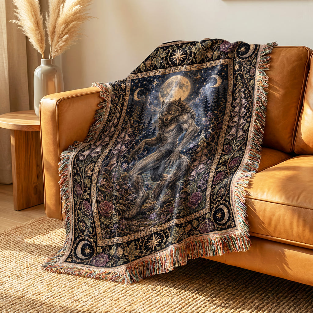 Werewolf Beneath the Full Moon Blanket