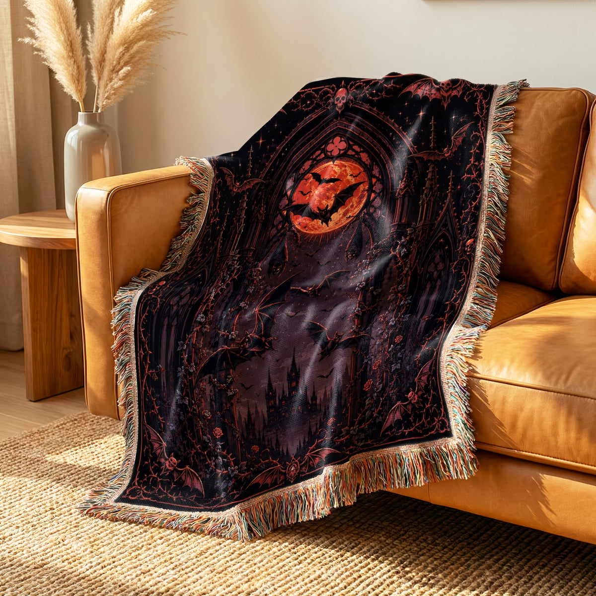Bats of the Crimson Cathedral Blanket