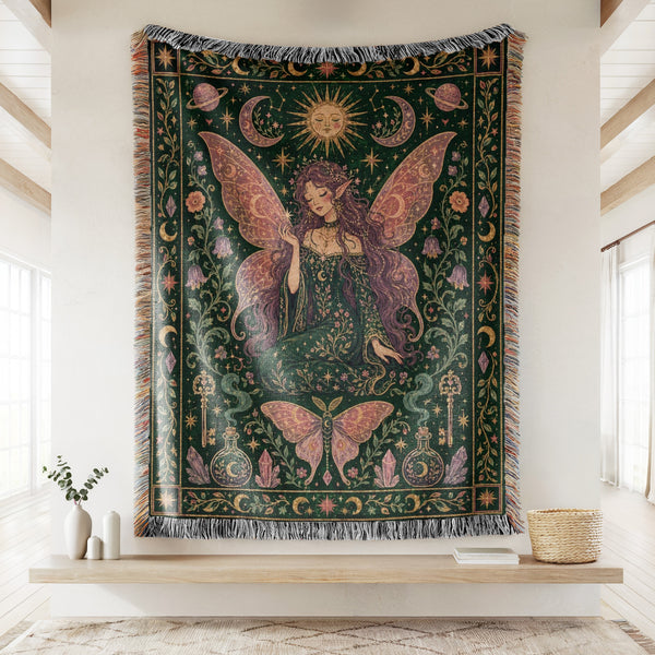 Emerald Celestial Fairy Blanket