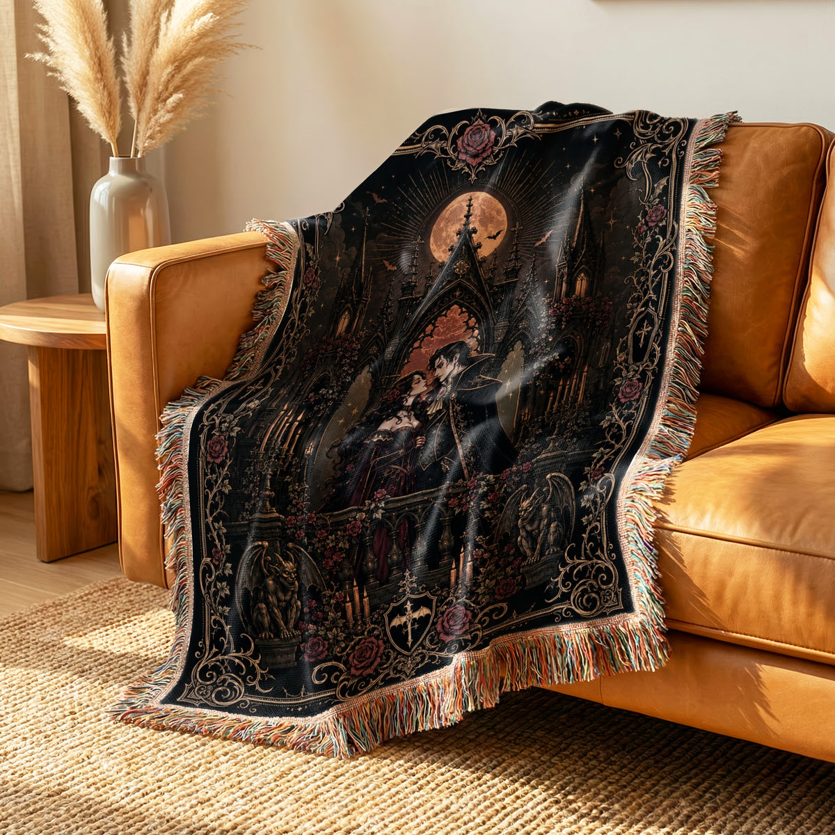 Vampire Lovers at Midnight Blanket