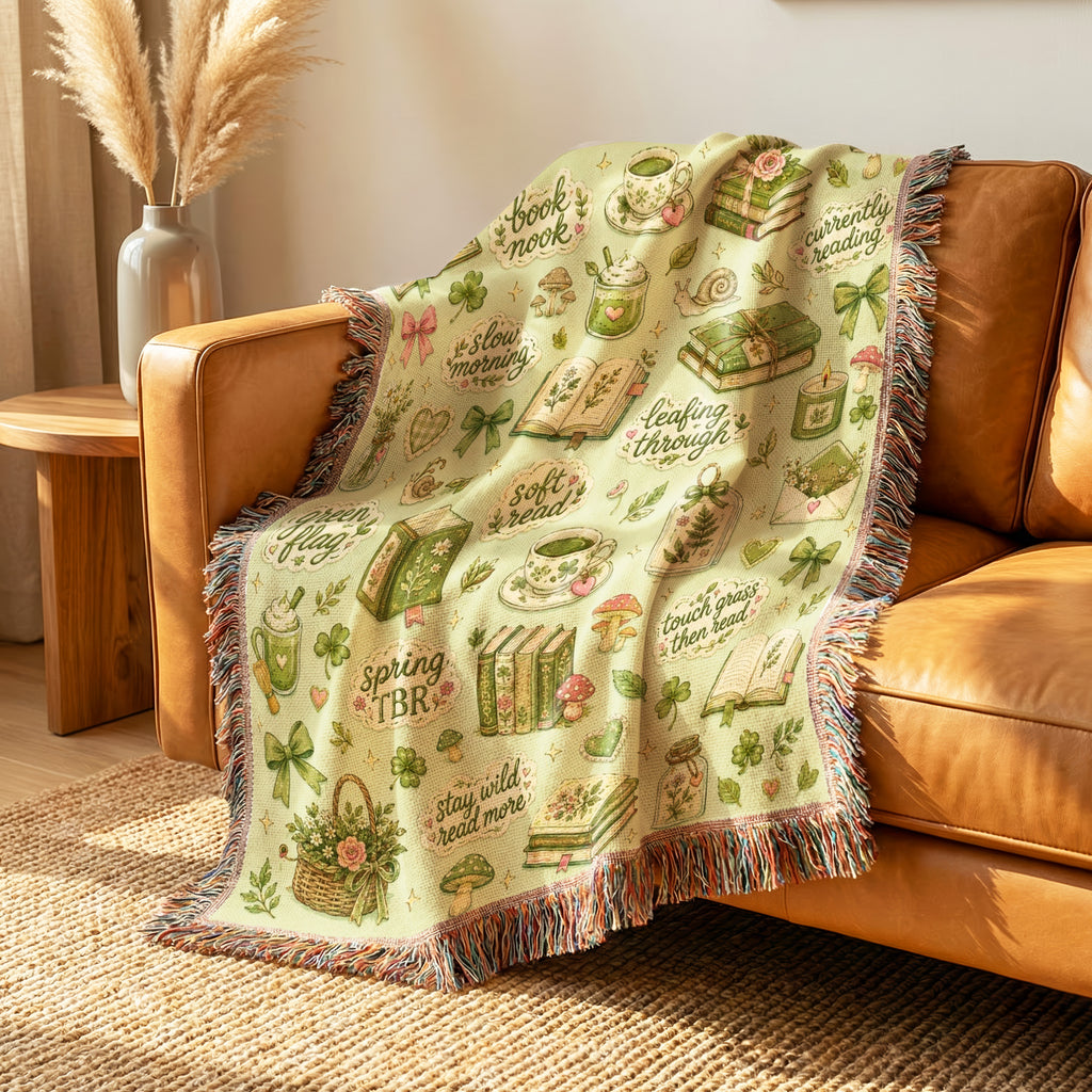 Botanical Book Nook Blanket
