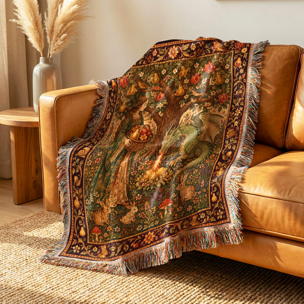 The Dragon of the Orchard Blanket
