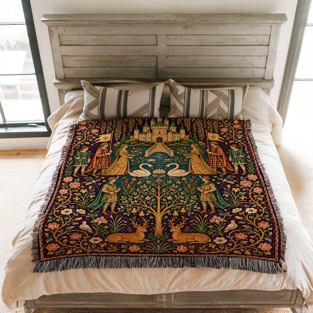 The Swan Court of Willowmere Blanket