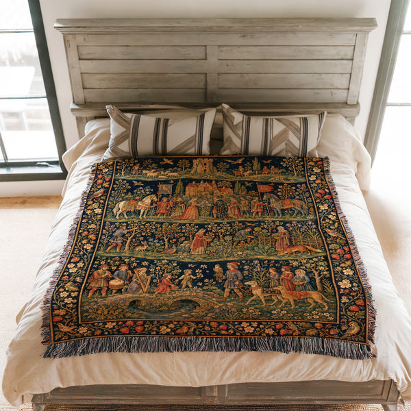 The Tapestry of Courtly Life Blanket
