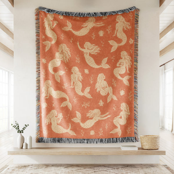 Vintage Mermaid Blanket