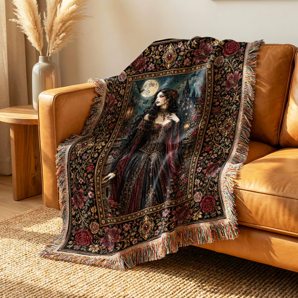 Crimson Vampire Countess Blanket