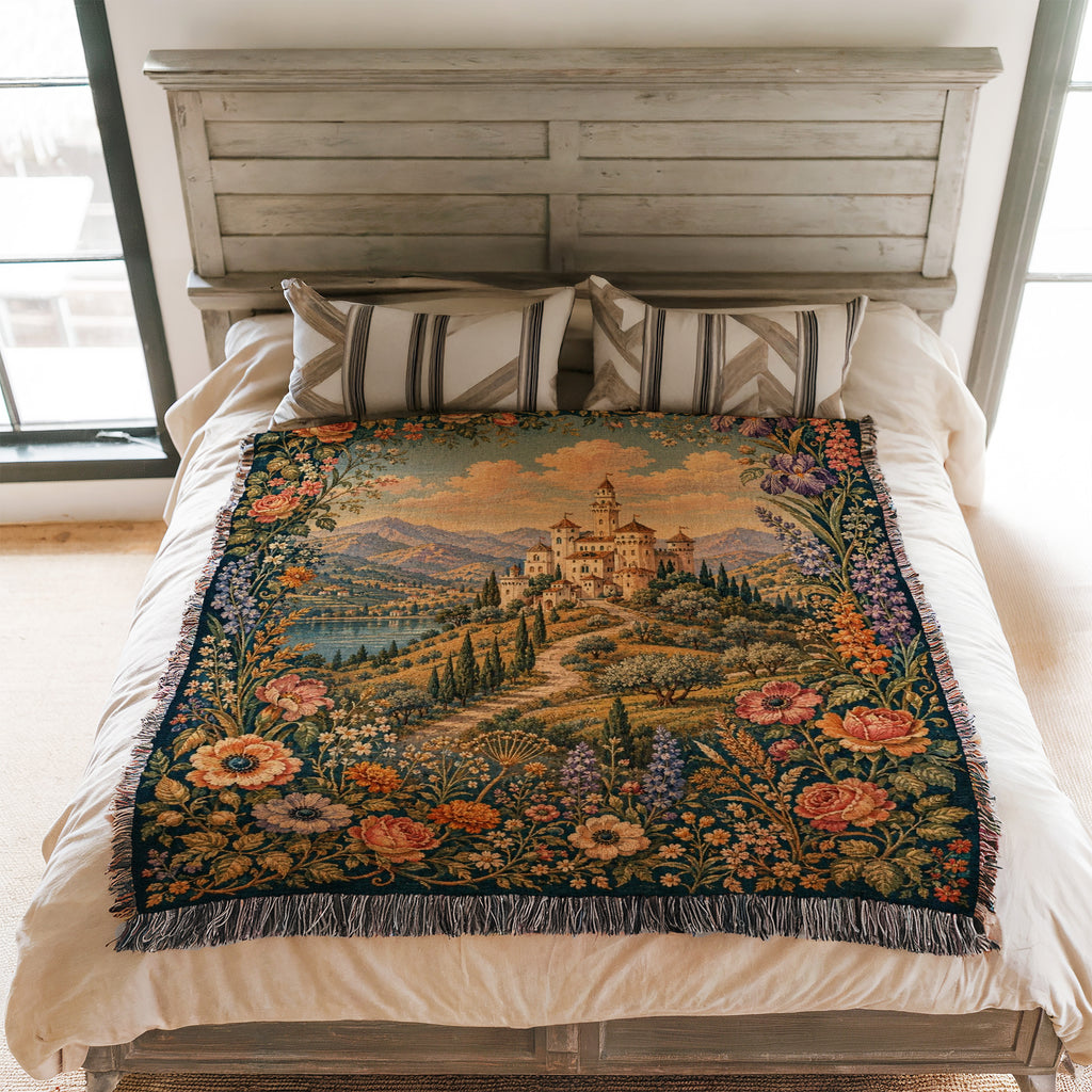 The Rose & Iris Castle Blanket