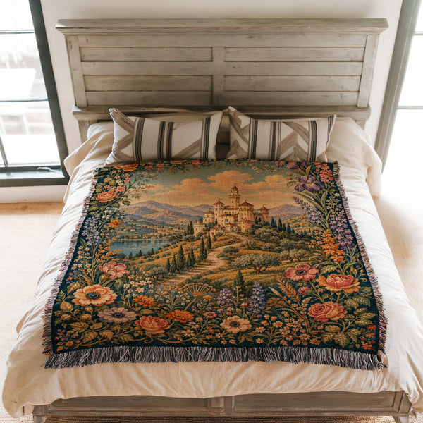 The Rose & Iris Castle Blanket
