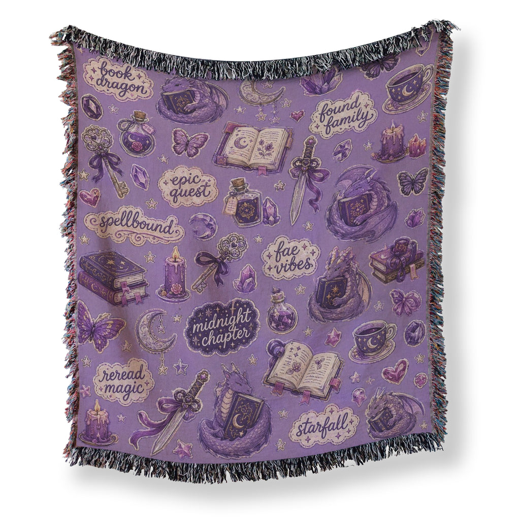 Purple Fantasy Reader Pattern Blanket