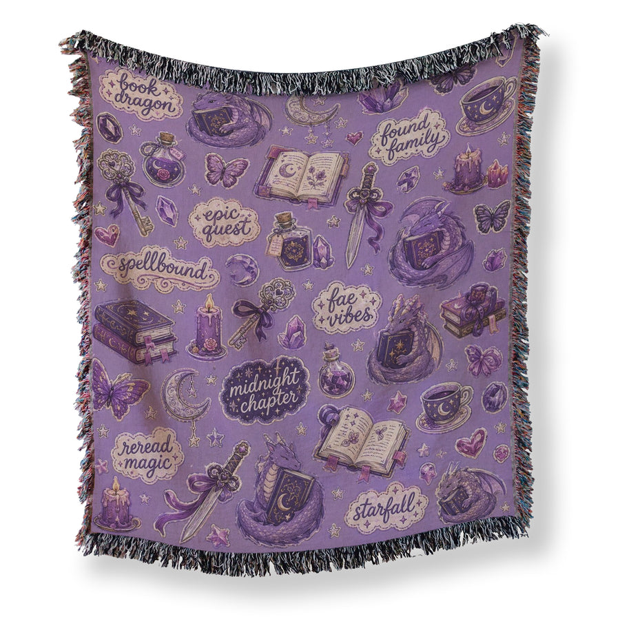 Purple Fantasy Reader Pattern Blanket