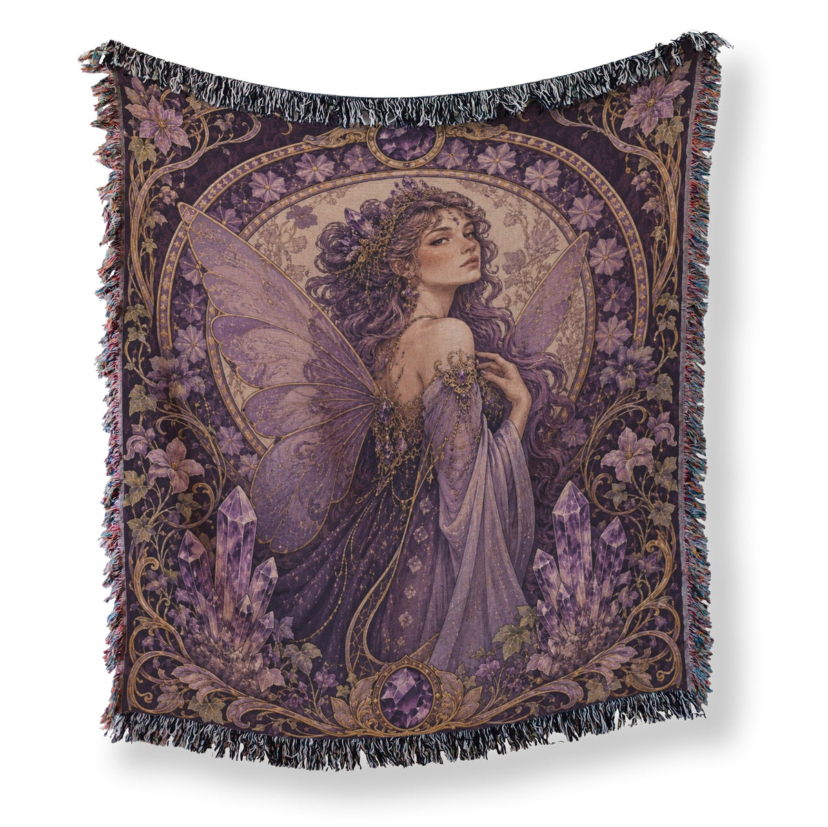 Amethyst Art Nouveau Fairy Blanket Main image