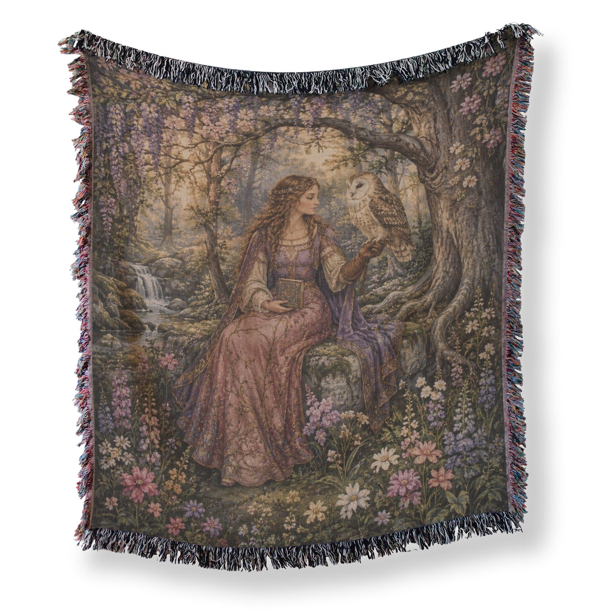 The Owlkeeper’s Wisteria Grove Blanket Main image