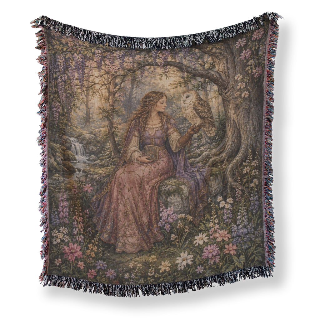 The Owlkeeper’s Wisteria Grove Blanket