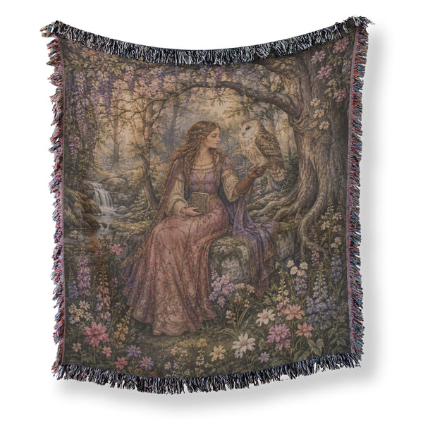 The Owlkeeper’s Wisteria Grove Blanket