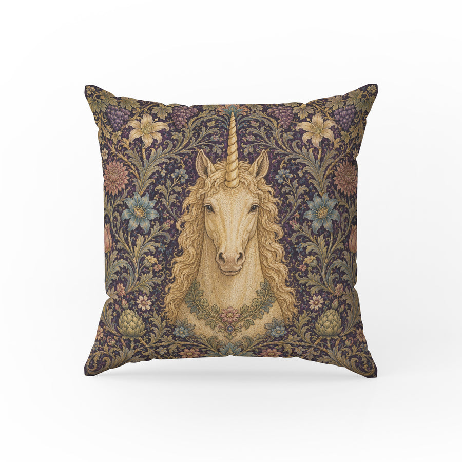 The Unicorn of Grapes – Medieval Botanical Pillow