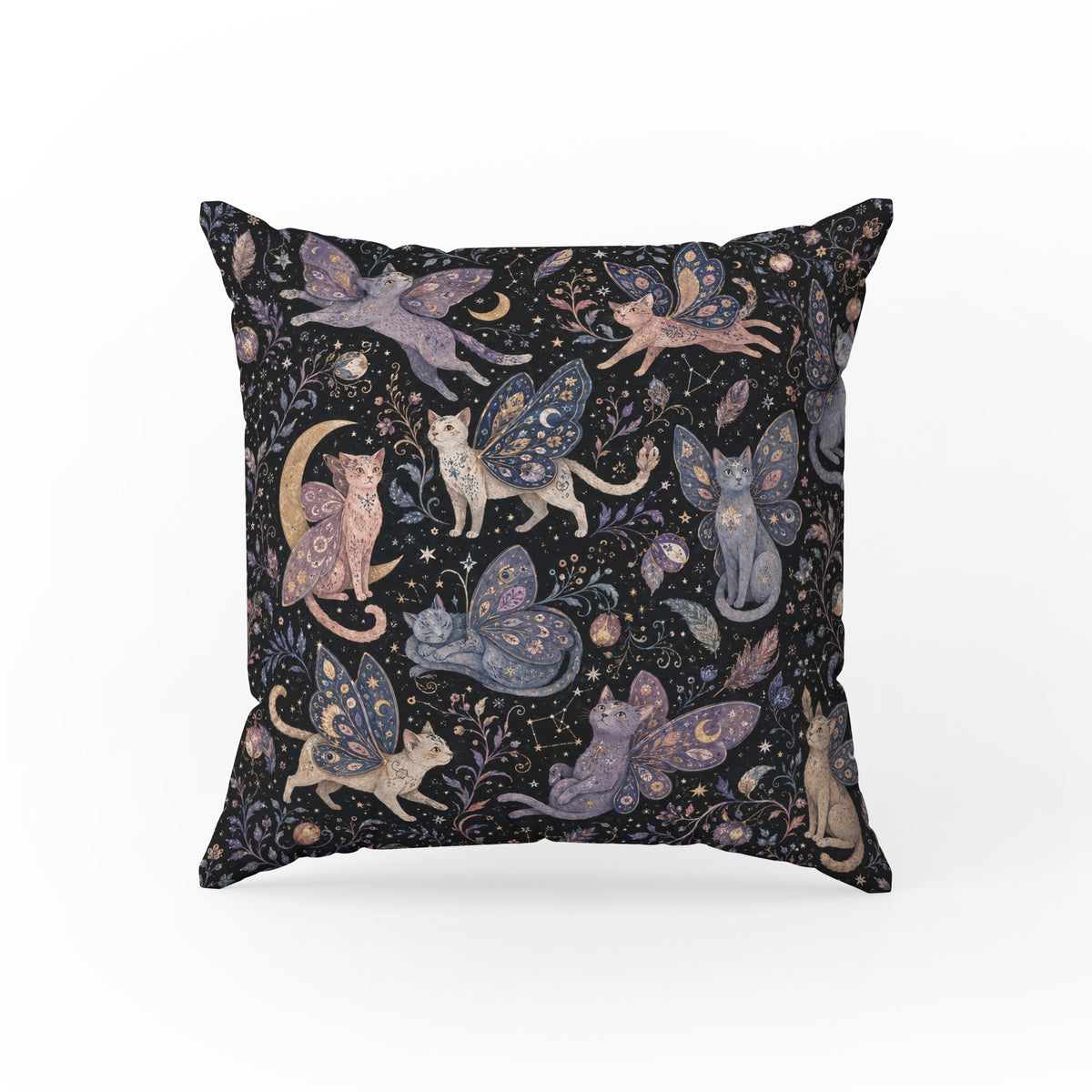 Moonwing Cats – Celestial Fairy Cat Pillow