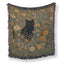 Golden Meadow Black Cat Blanket