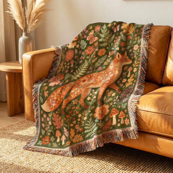 Autumn Fox Garden Blanket
