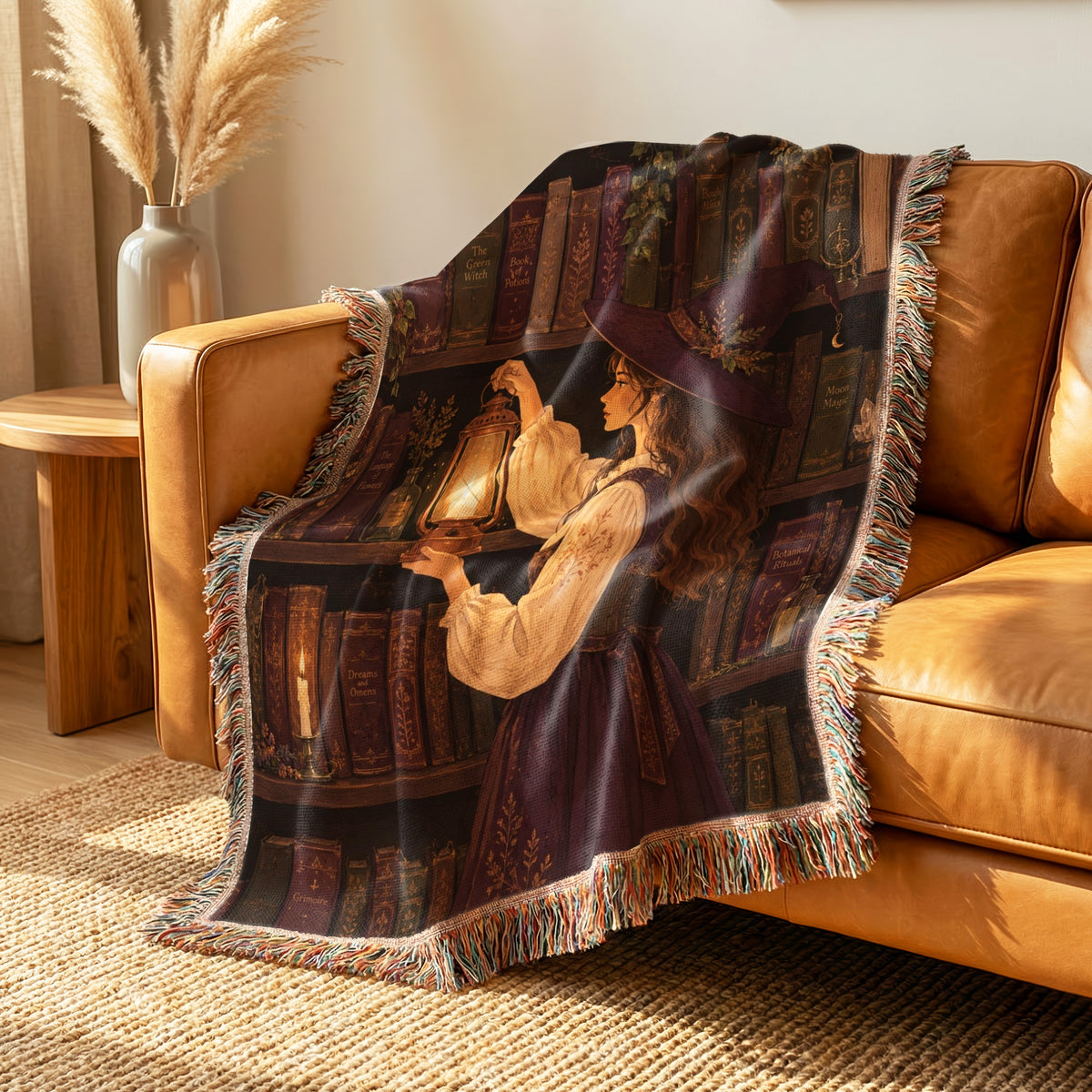 The Witch's Lantern Library Blanket