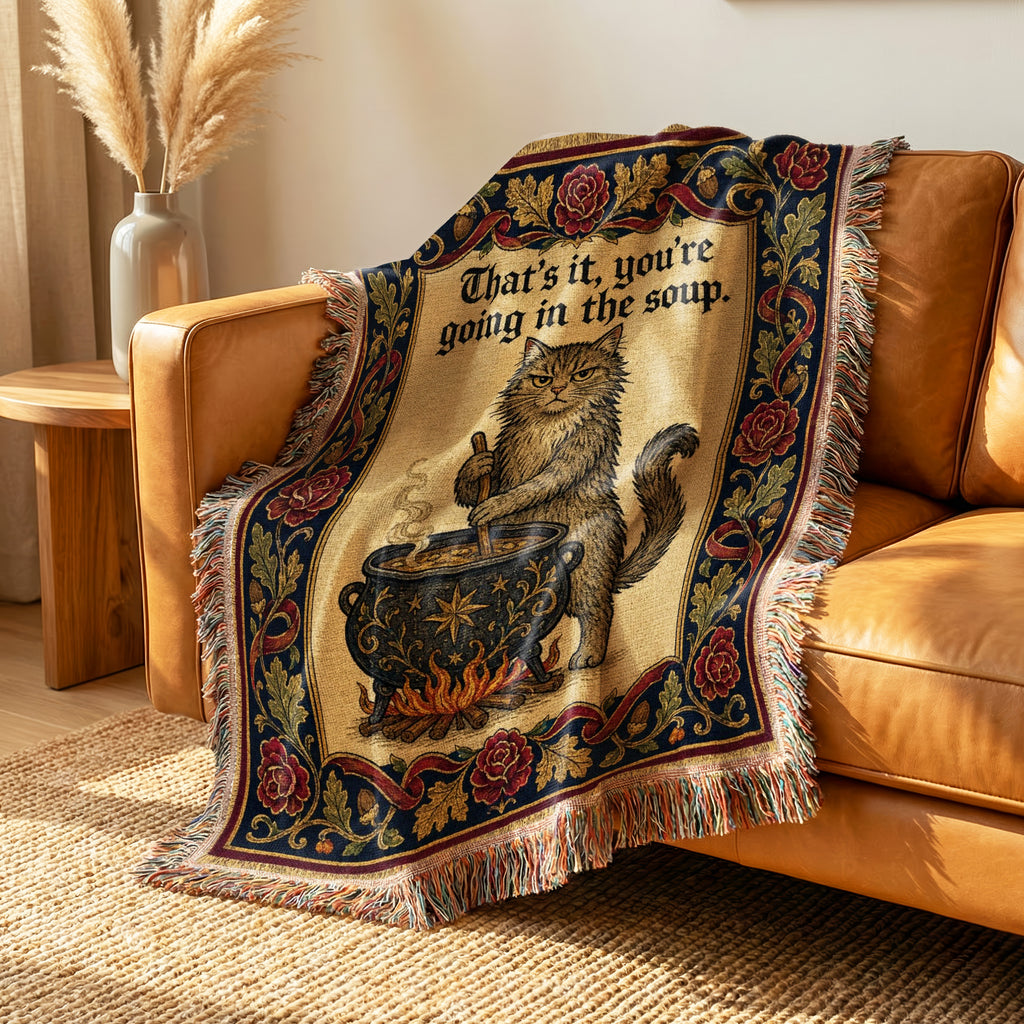 The Soup Pot Cat Blanket