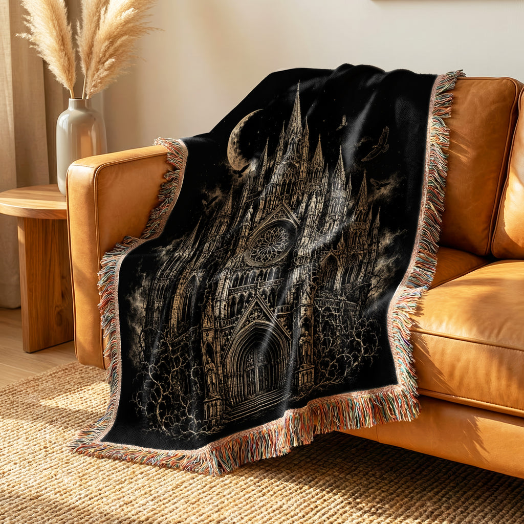 Cathedral Beneath the Crescent Moon Blanket