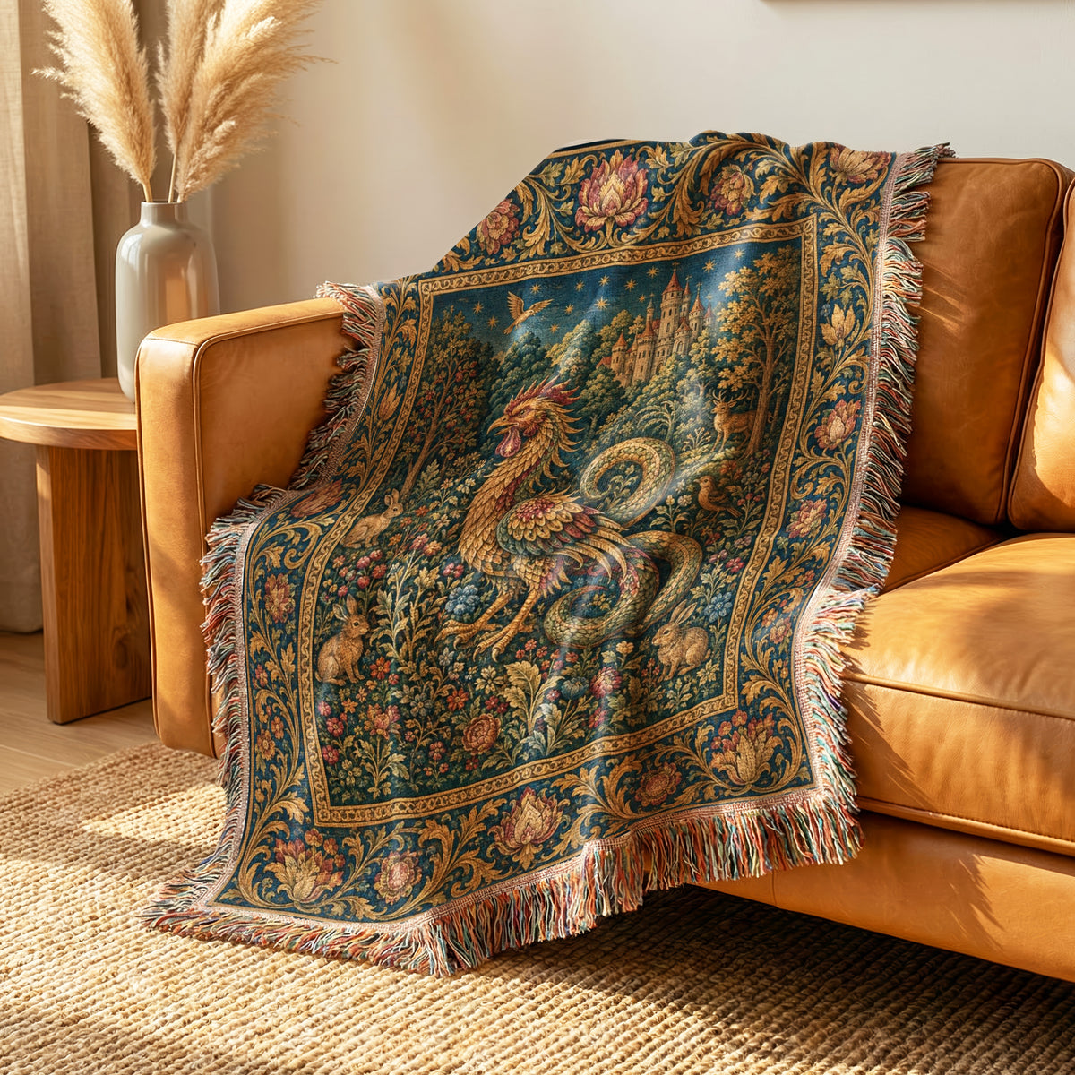 The Serpent of the Castle Garden Blanket