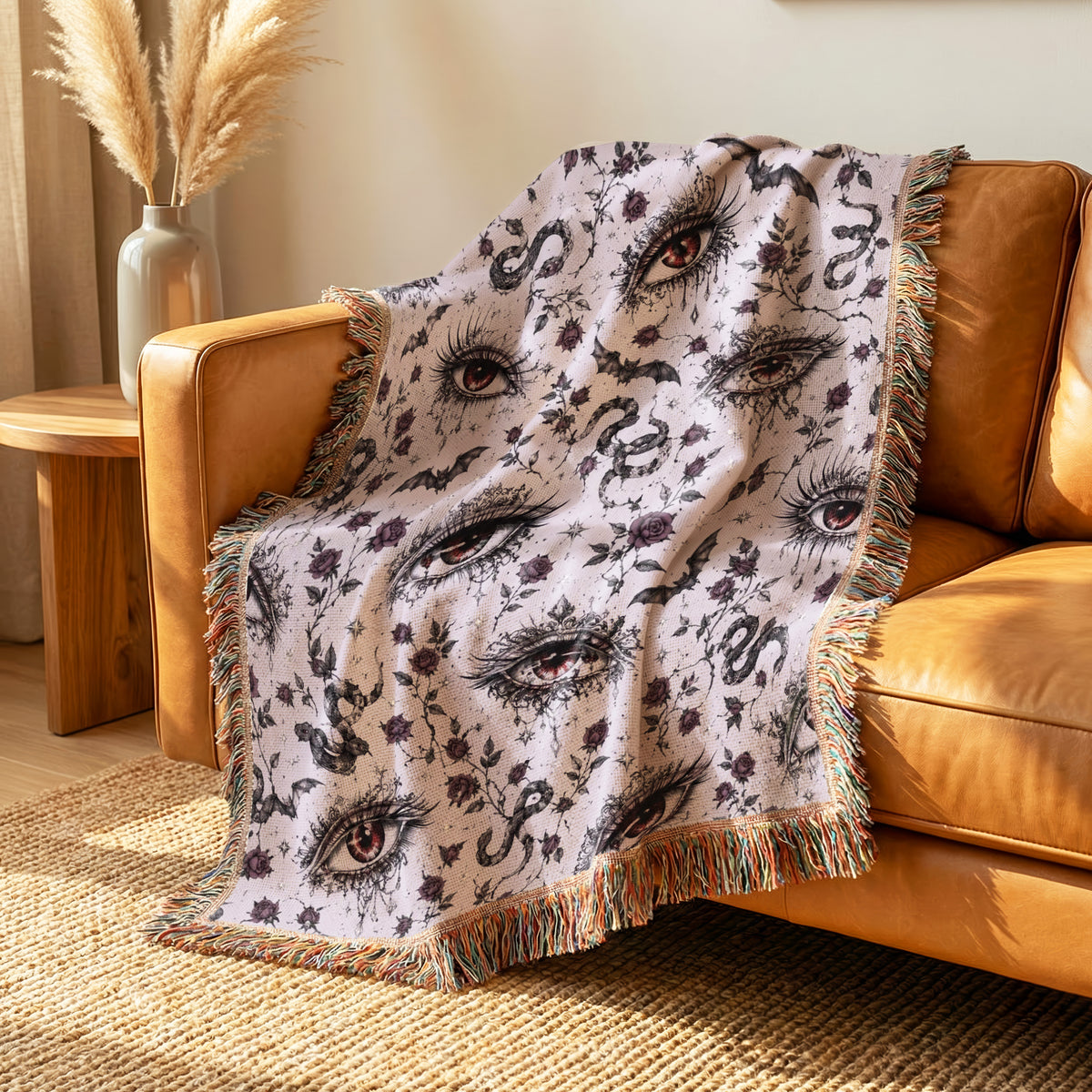 All-Seeing Eyes Gothic Pattern Blanket
