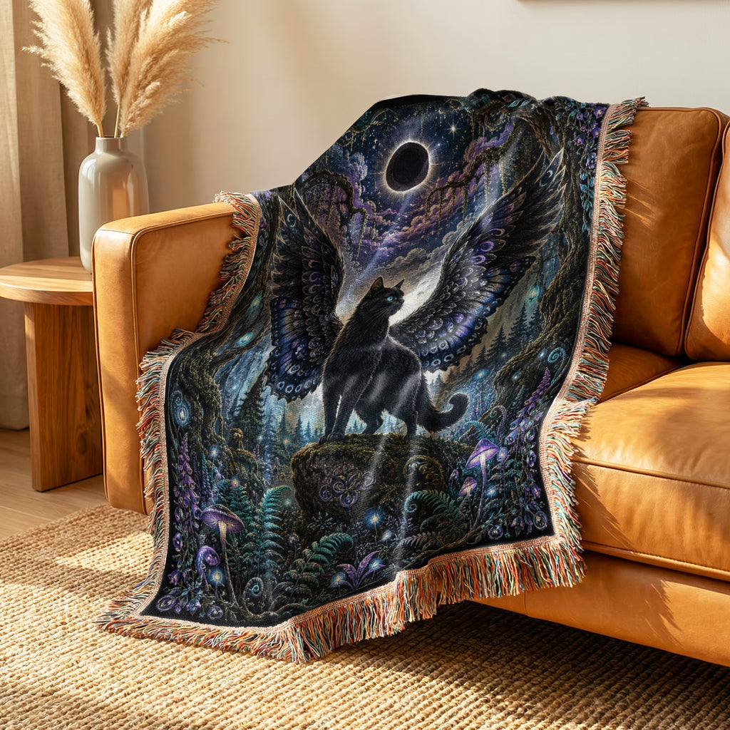 Eclipse Winged Cat Blanket
