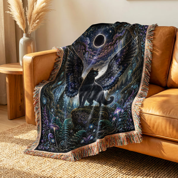Eclipse Winged Cat Blanket
