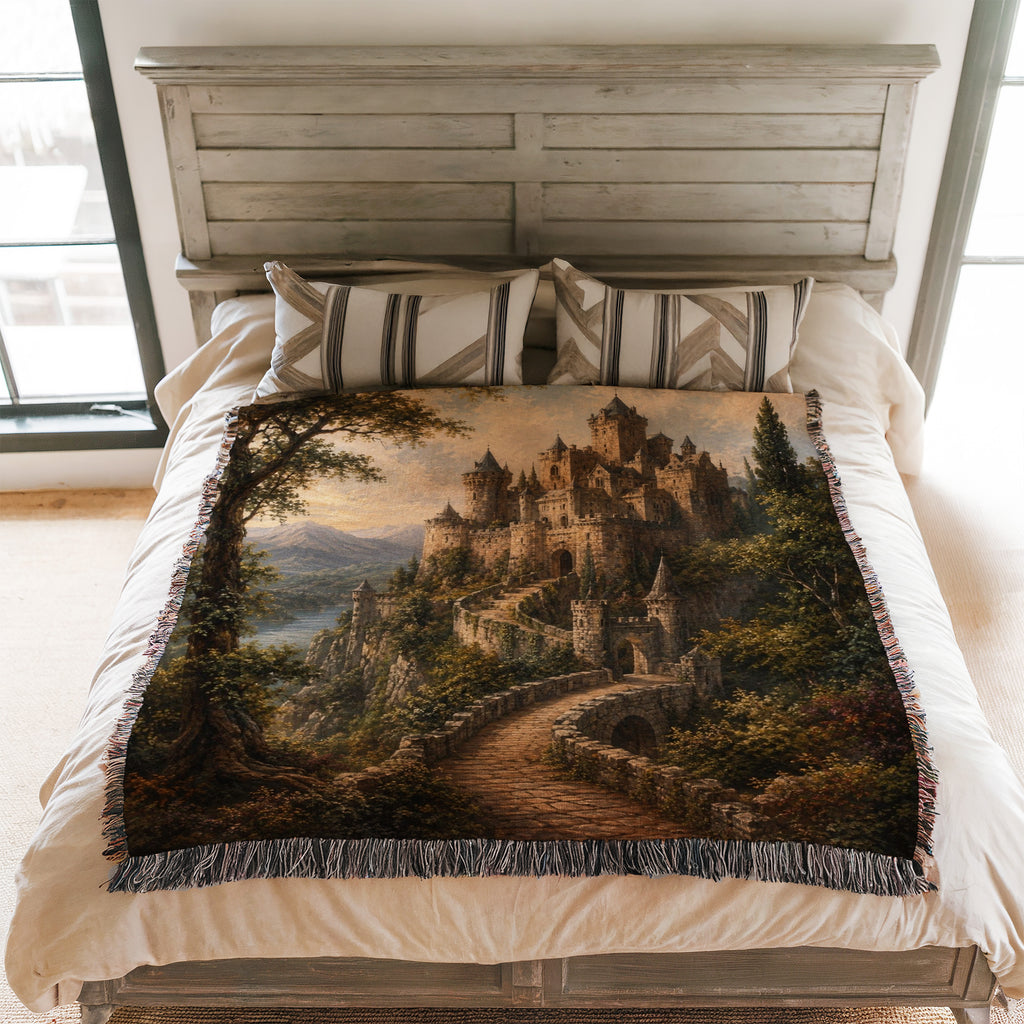 The Cliffside Stone Castle Blanket
