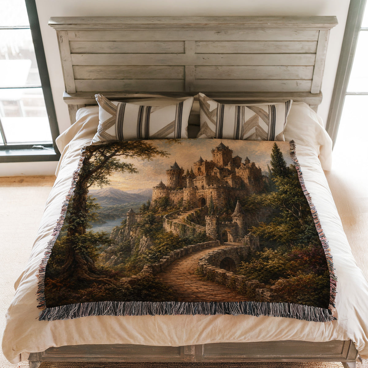 The Cliffside Stone Castle Blanket
