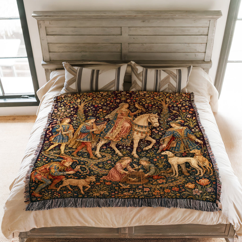 The Falconer’s Procession Blanket