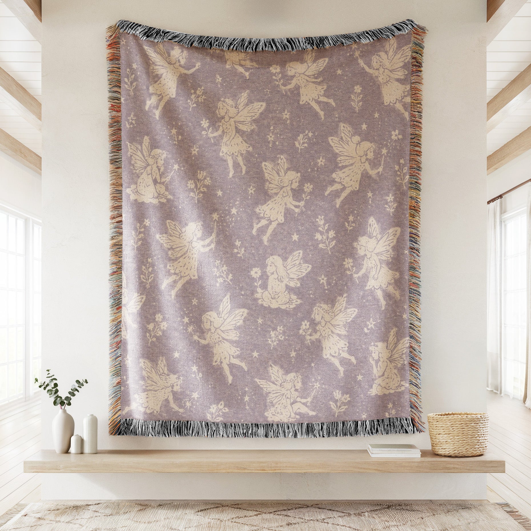 Lavender Fairy Garden Blanket Secondary image
