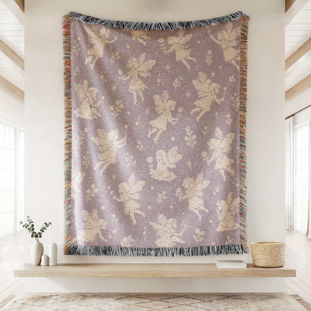 Lavender Fairy Garden Blanket