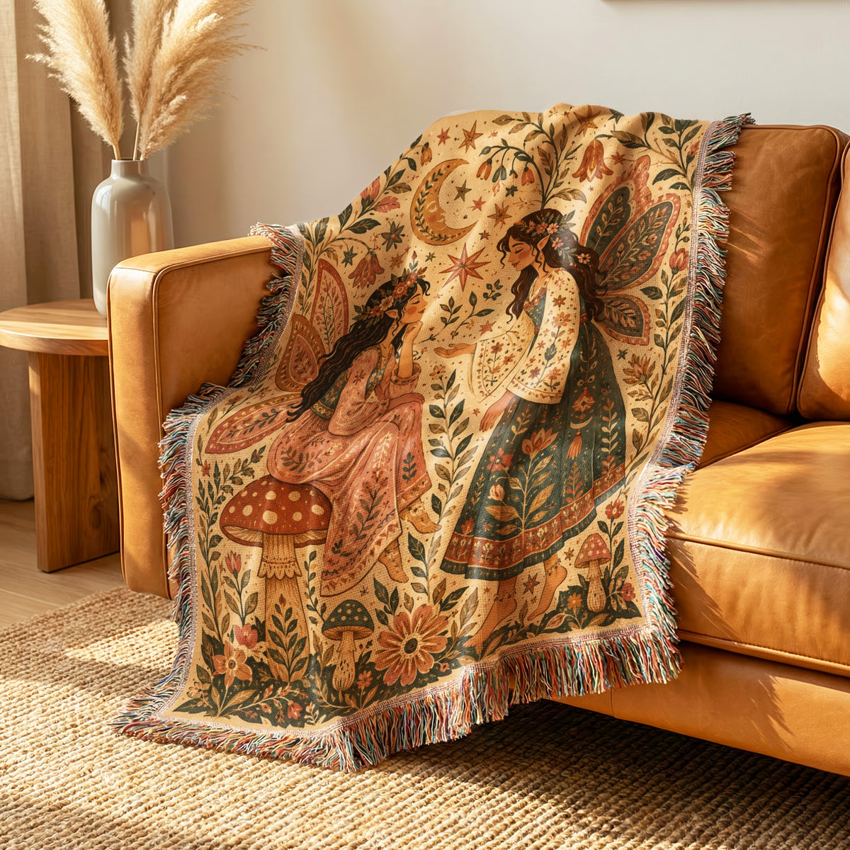 Moonlit Folk Fairies Blanket