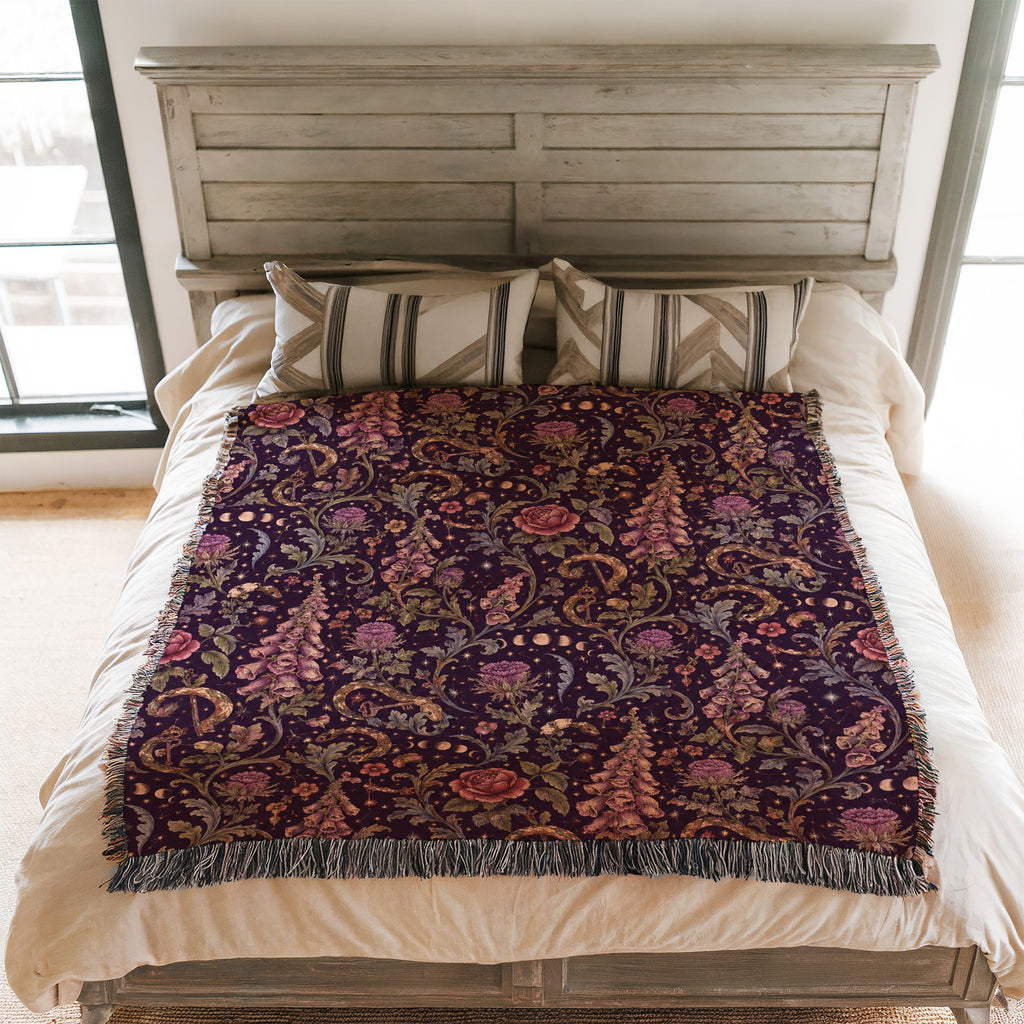 Foxglove Serpent Moon Blanket
