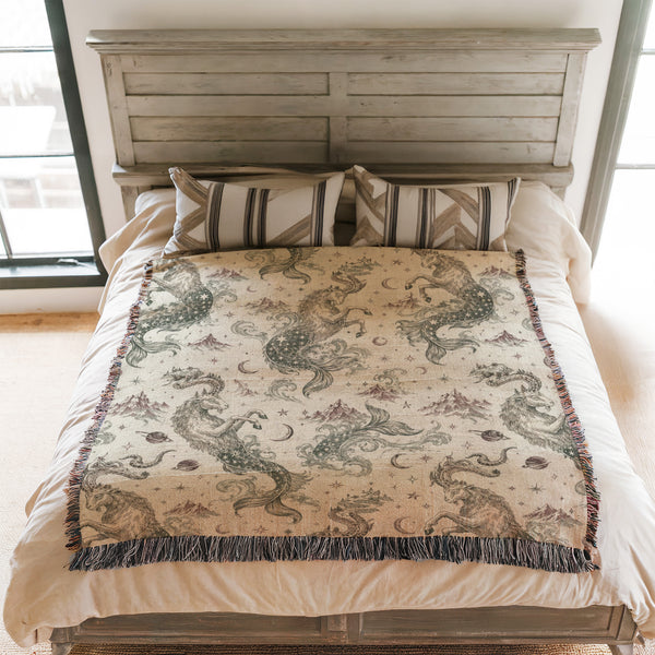 Capricorn Celestial Sea-Goat Pattern Blanket