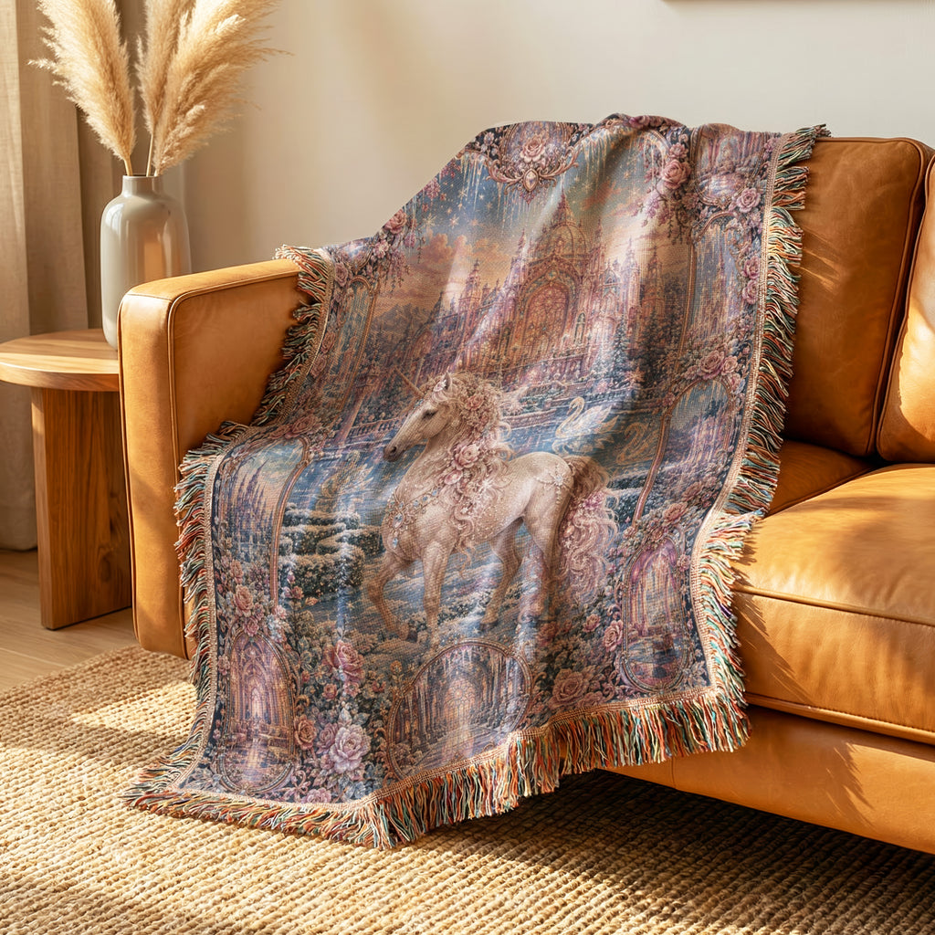 Rose Palace Unicorn Blanket