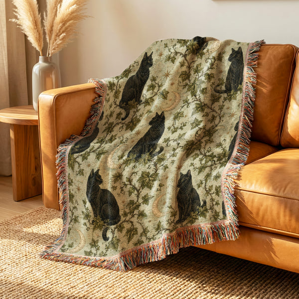 Black Cat & Moonvine Blanket